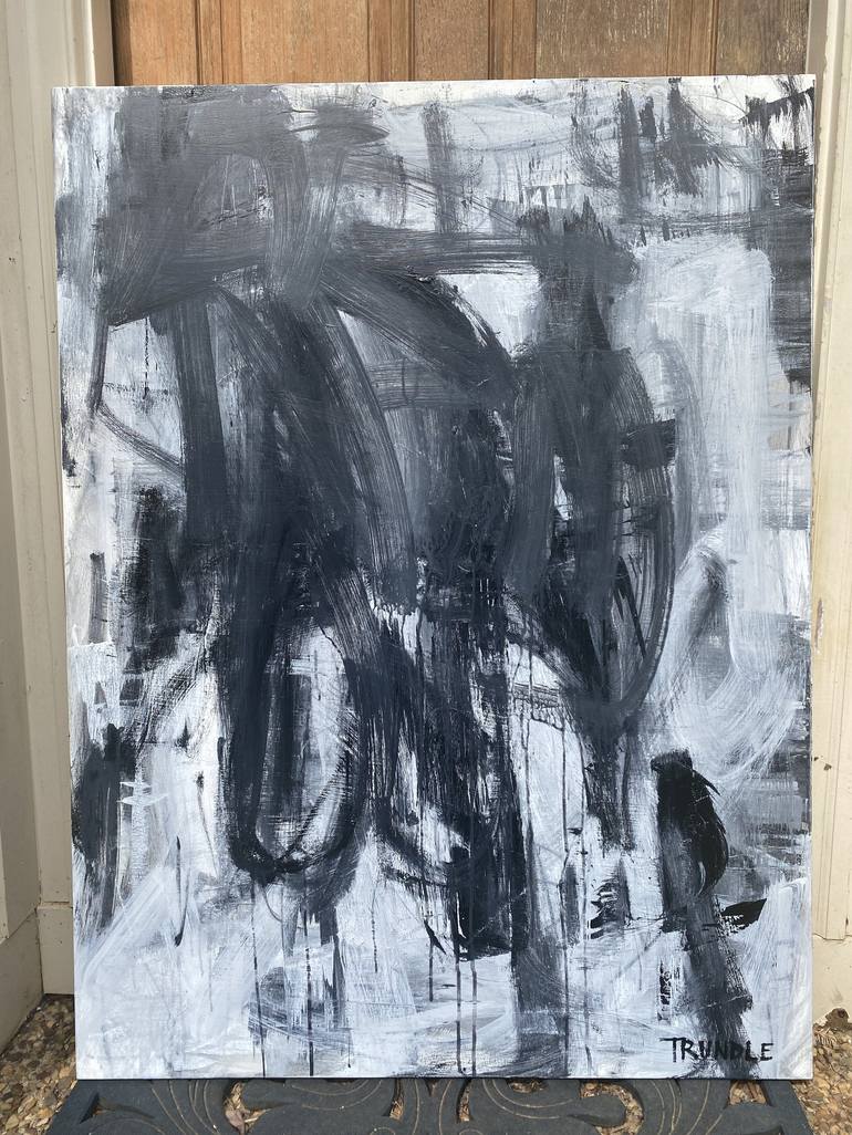 Original Abstract Expressionism Abstract Painting by Sarah Trundle