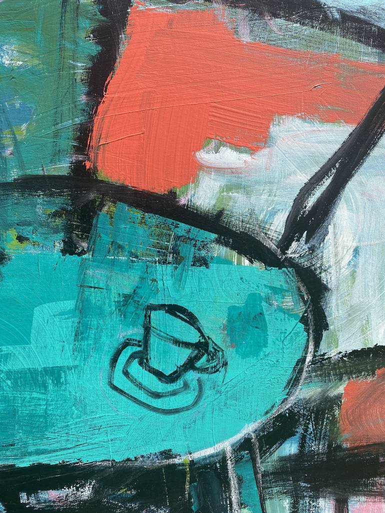 Original outsider Abstract Painting by Sarah Trundle