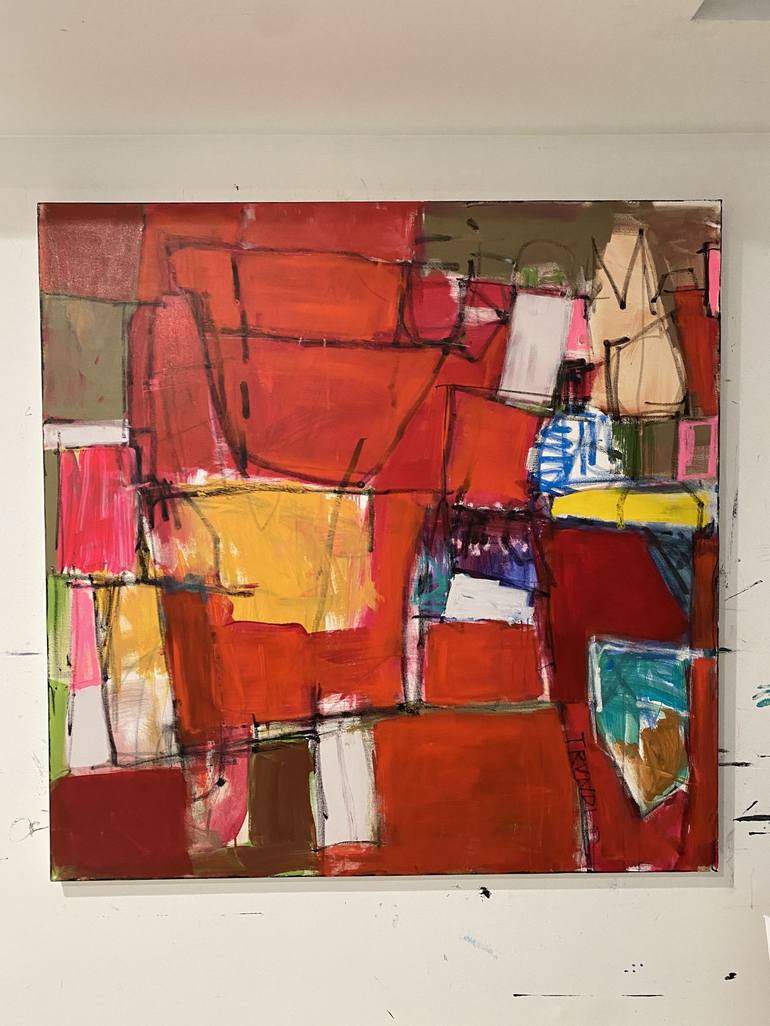 Original Abstract Expressionism Abstract Painting by Sarah Trundle