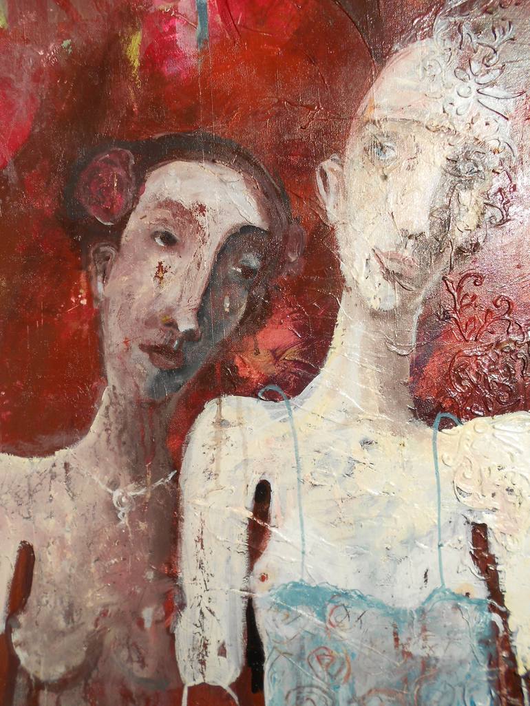 Original Figurative Women Painting by RENATA KACOVA