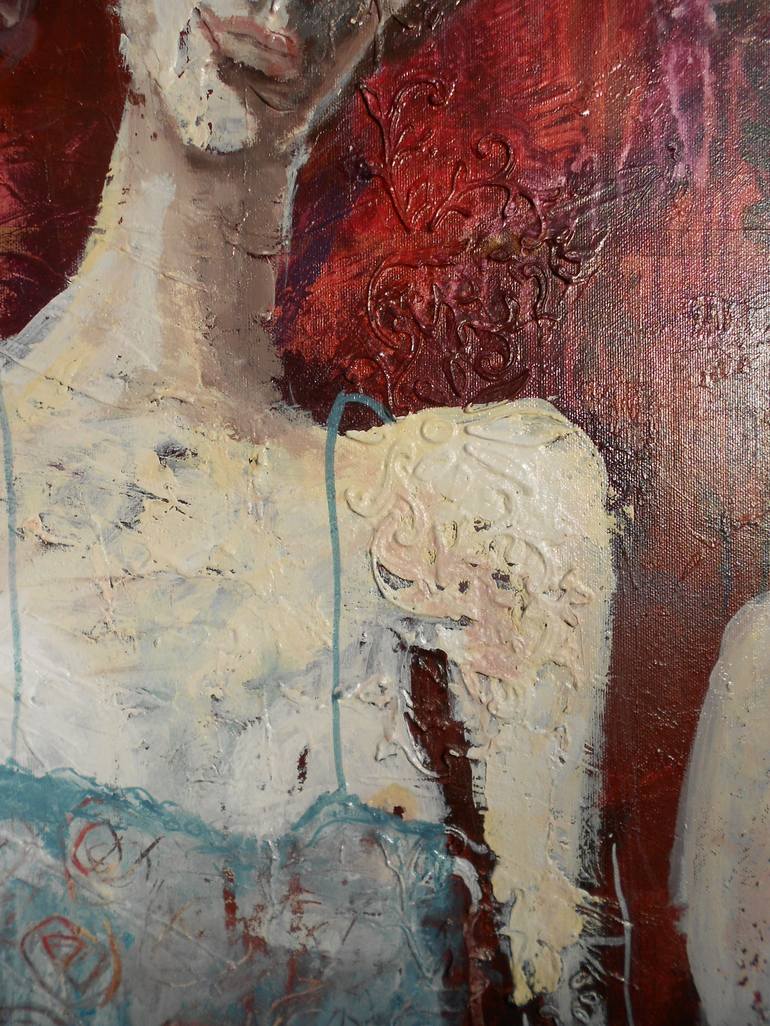 Original Figurative Women Painting by RENATA KACOVA