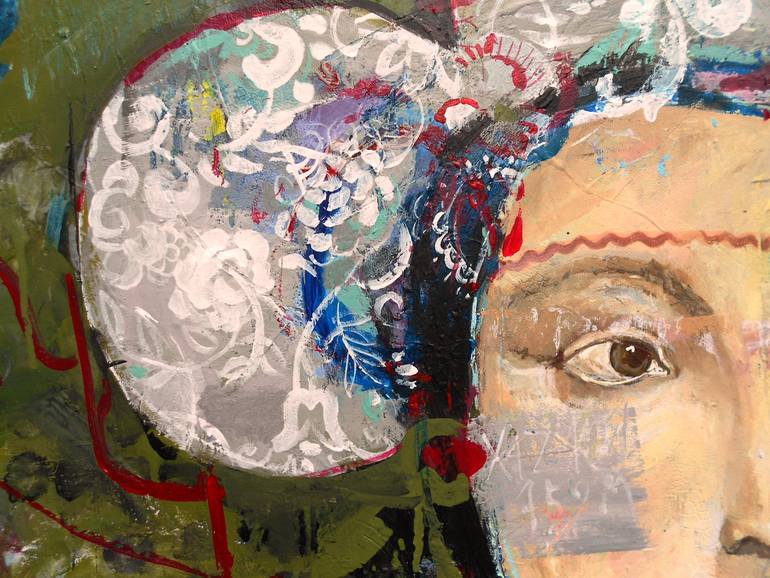 Original Figurative People Painting by Renata Kacova