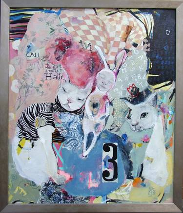 Original Abstract Expressionism Animal Paintings by RENATA KACOVA