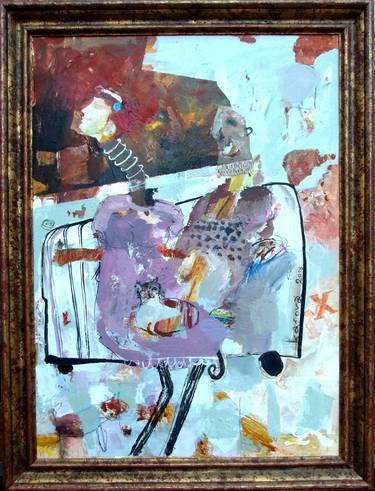 Original Abstract Expressionism People Paintings by RENATA KACOVA