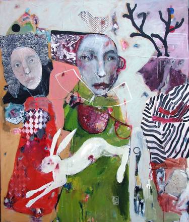 Original Expressionism People Paintings by RENATA KACOVA