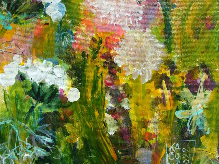 Original Fine Art Floral Painting by RENATA KACOVA