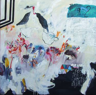 Original Abstract Expressionism Abstract Painting by Renata Kacova