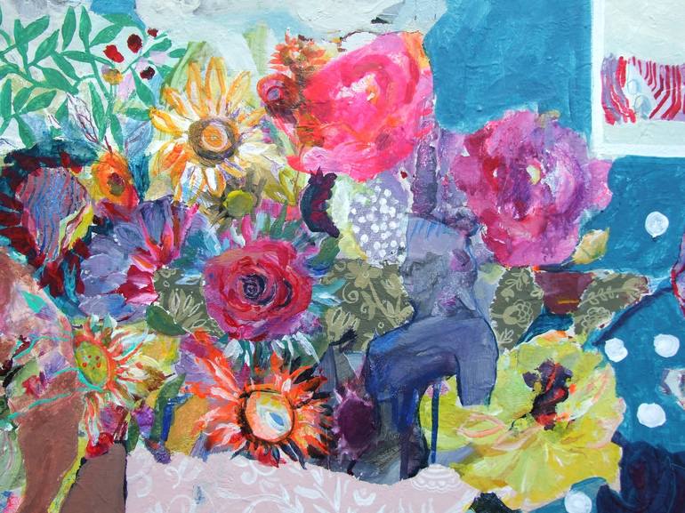 Original Modern Floral Painting by RENATA KACOVA