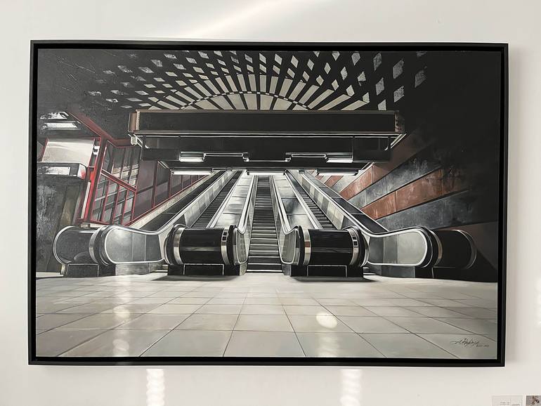 Original Contemporary Architecture Painting by Alessandra Pagliuca