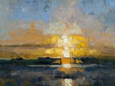 Original Expressionism Landscape Paintings by Robert P Roy