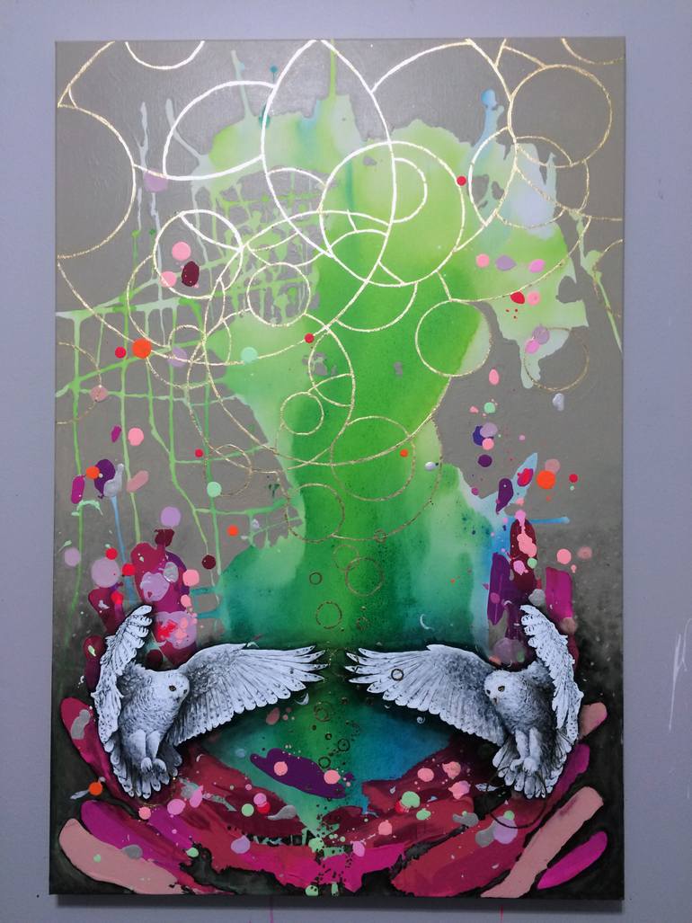 Original Abstract Expressionism Abstract Painting by Stephen Lursen