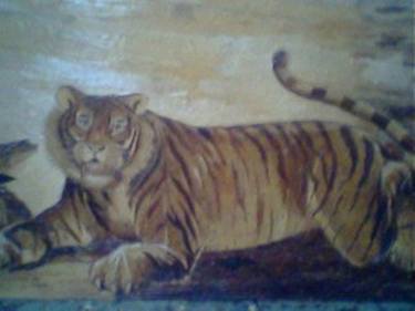 Unique painting Sumatran tiger - Limited Edition 1 of 1 thumb