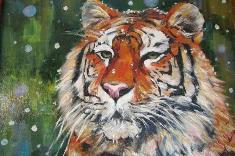 Original Fine Art Animal Painting by Maria Ermilova