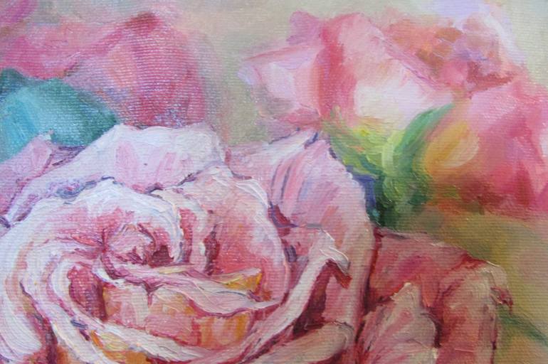 Original Fine Art Floral Painting by Maria Ermilova