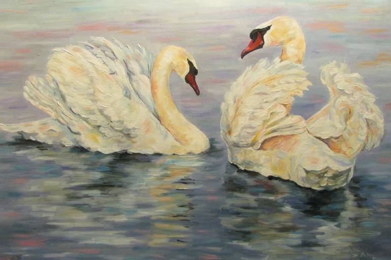 Original Fine Art Animal Painting by Maria Ermilova