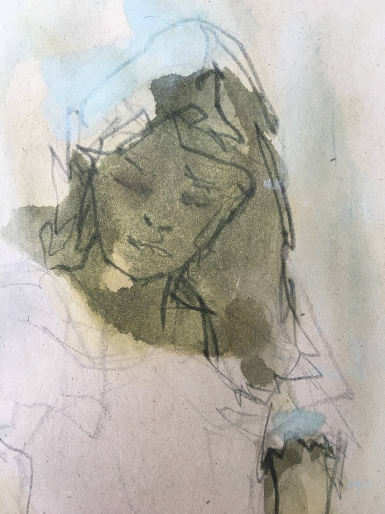 Original Figurative Women Painting by Frank Verbrugge