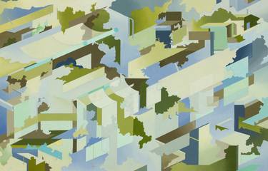 Original Architecture Paintings by Damien Gilley