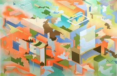 Original Architecture Paintings by Damien Gilley