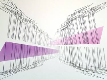 Original Abstract Architecture Drawings by Damien Gilley