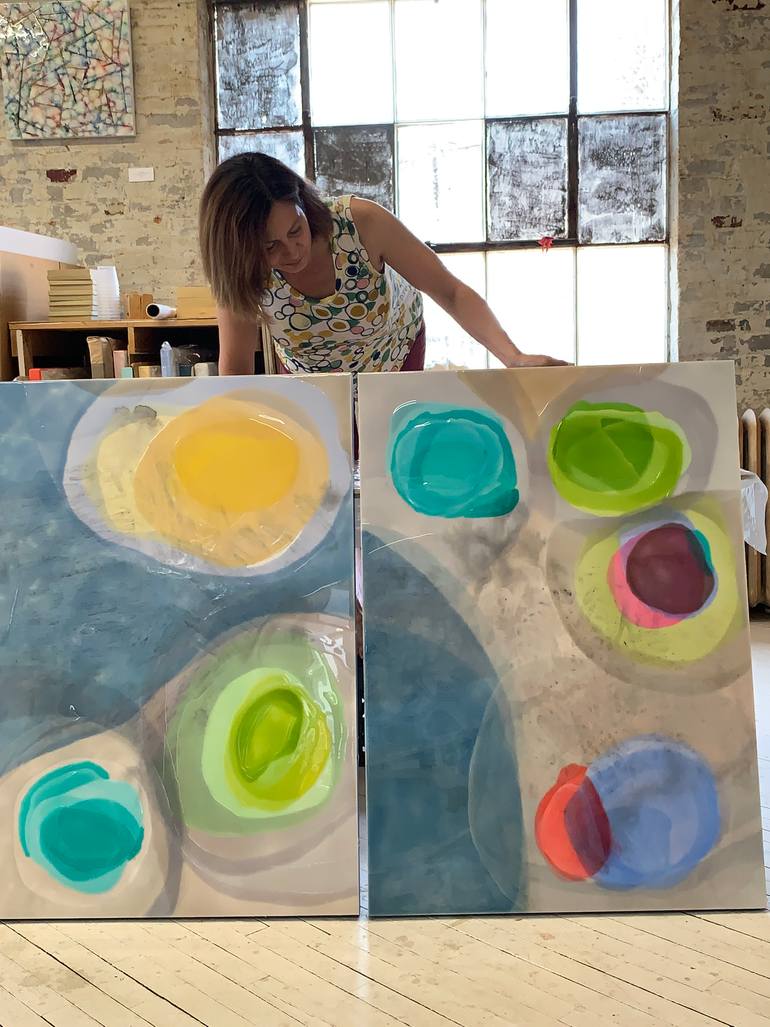 Original Contemporary Abstract Painting by Farida Hughes