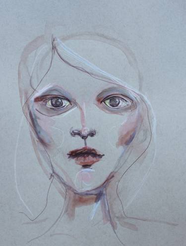 Original Fine Art Portrait Drawings by Synnöve Seidman