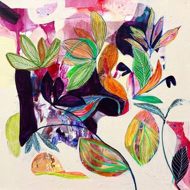 Print of Abstract Expressionism Botanic Paintings by Synnöve Seidman