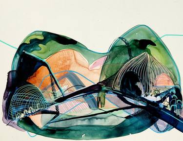 Original Abstract Landscape Paintings by Synnöve Seidman