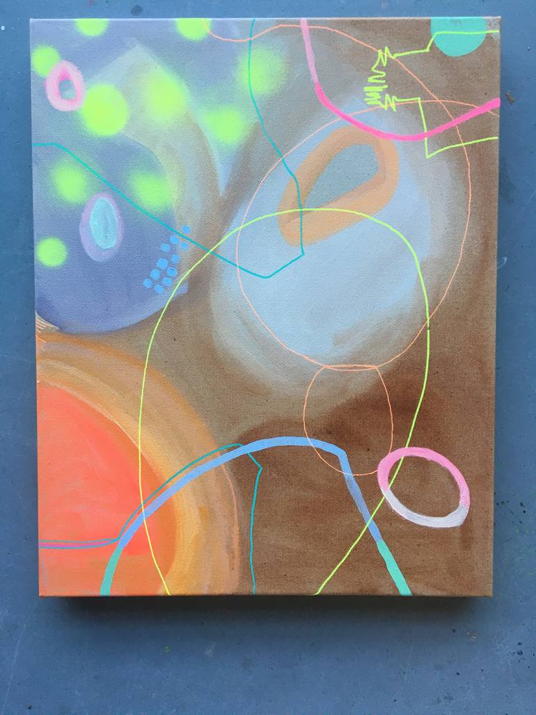 Original Abstract Expressionism Abstract Painting by Synnove Seidman