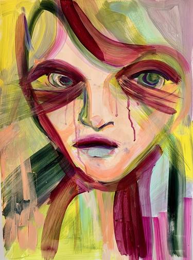Original Abstract Expressionism Portrait Paintings by Synnöve Seidman