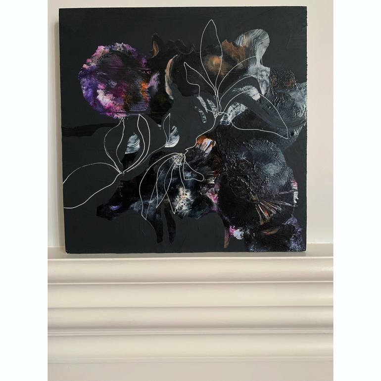 Original Abstract Botanic Painting by Synnöve Seidman