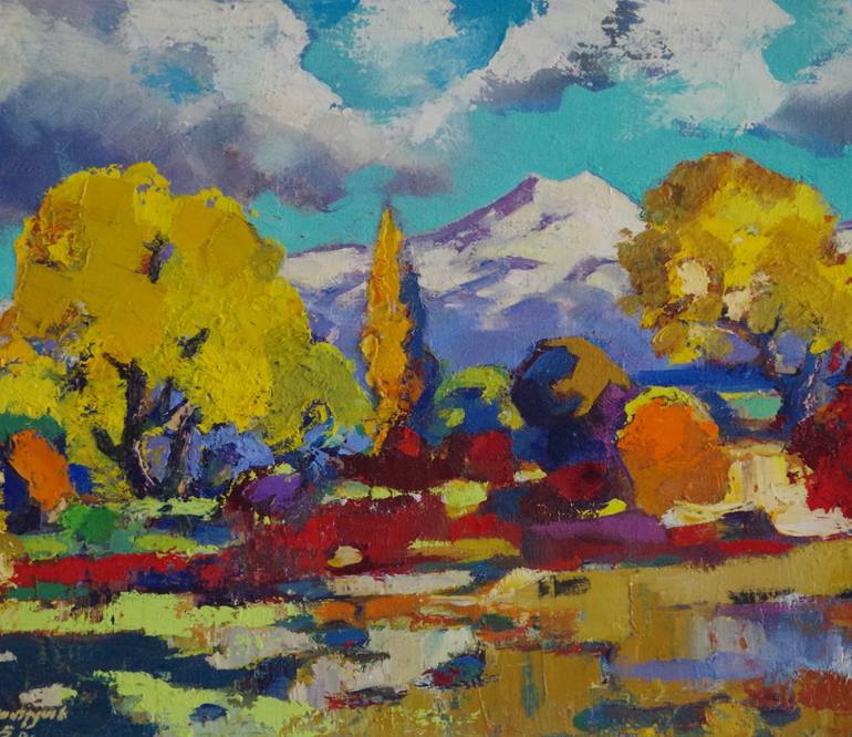 Original Fine Art Landscape Painting by Vayer Art