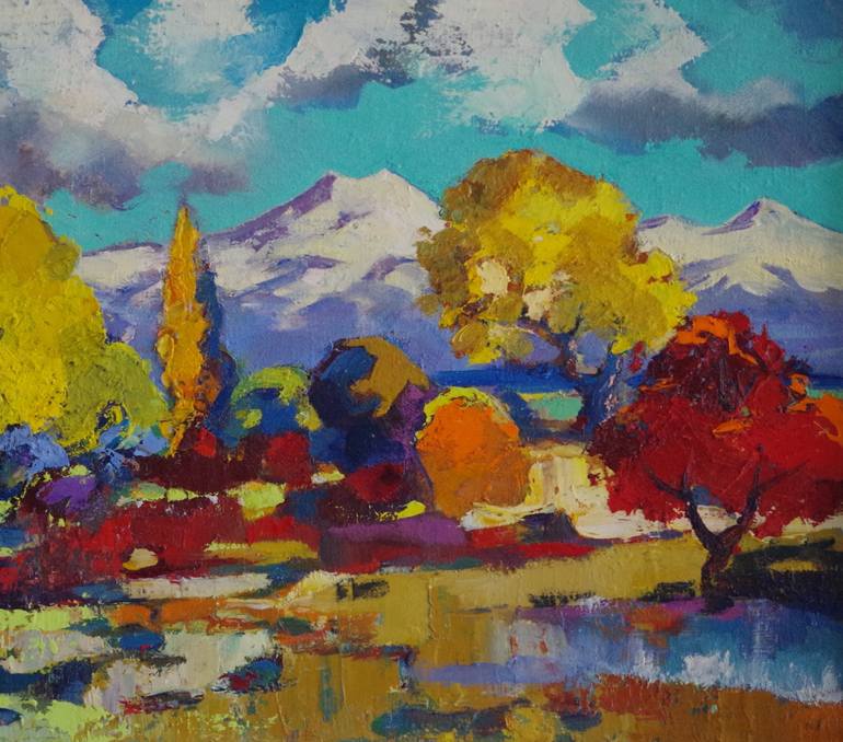 Original Fine Art Landscape Painting by Vayer Art