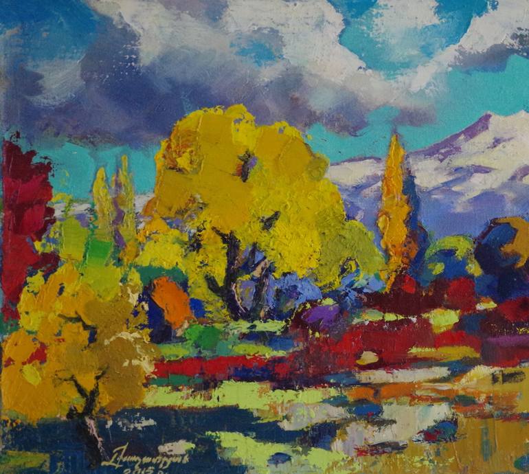 Original Fine Art Landscape Painting by Vayer Art