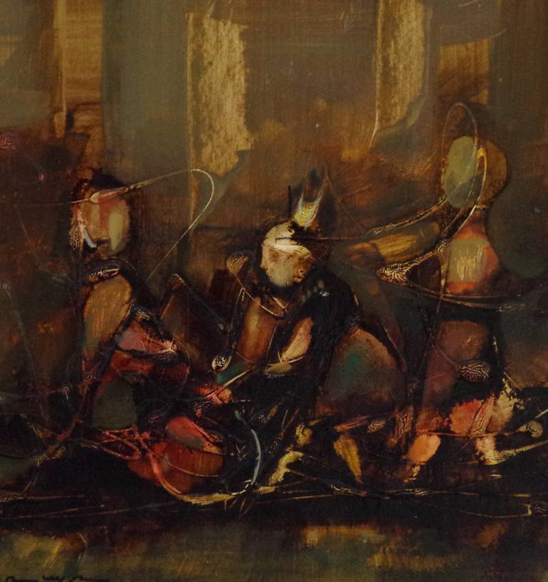 Original Art Deco Abstract Painting by Vayer Art