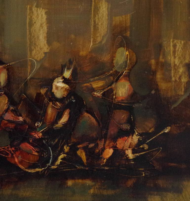 Original Art Deco Abstract Painting by Vayer Art