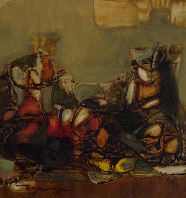 Original Figurative Abstract Painting by Vayer Art