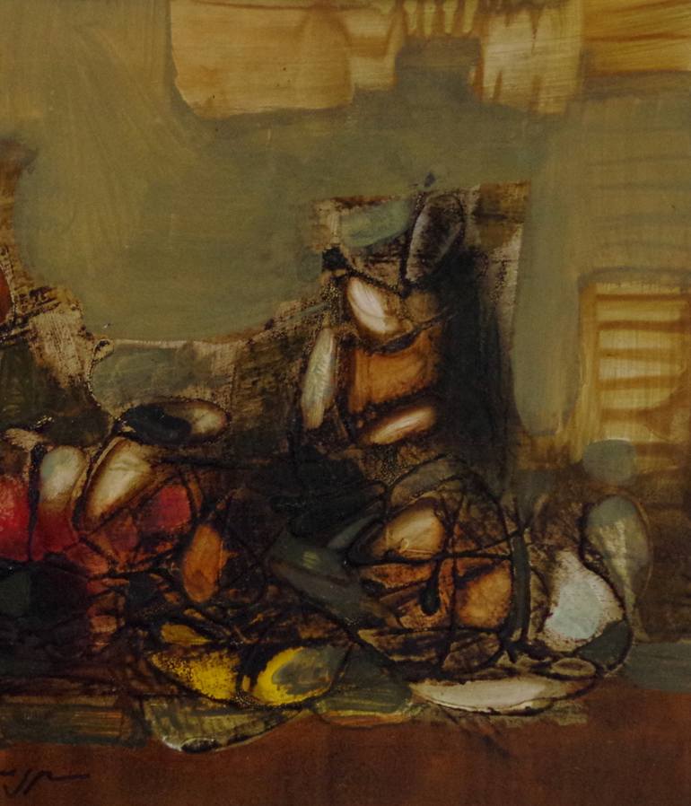 Original Figurative Abstract Painting by Vayer Art