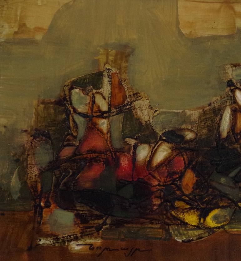 Original Figurative Abstract Painting by Vayer Art
