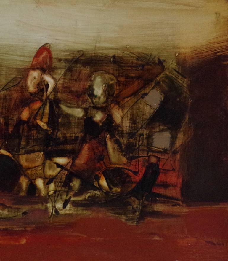 Original Art Deco Abstract Painting by Vayer Art