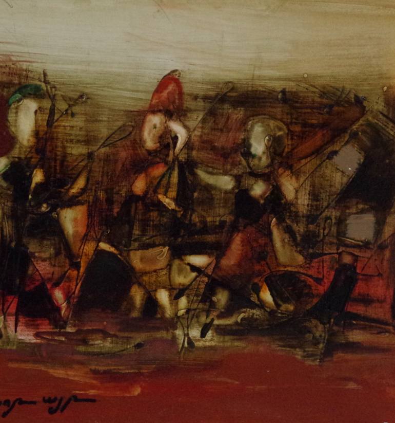 Original Art Deco Abstract Painting by Vayer Art