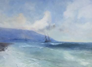 Original Fine Art Seascape Painting by Vayer Art