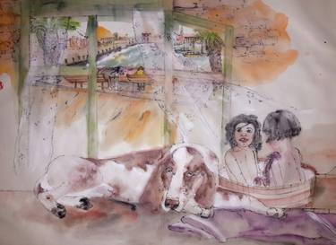 Print of Illustration Home Paintings by Debbi Saccomanno Chan