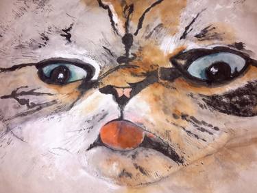 Original Cats Paintings by Debbi Saccomanno Chan