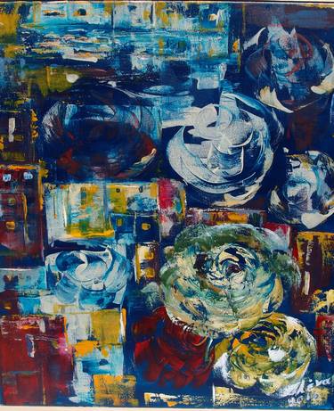 Original Abstract Expressionism Abstract Paintings by Eleni Sivridou