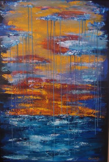 Original Abstract Expressionism Abstract Paintings by Eleni Sivridou