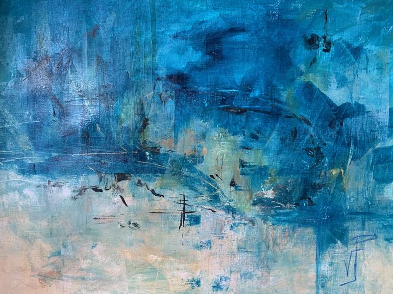 Print of Abstract Painting by Pruvot Veronique
