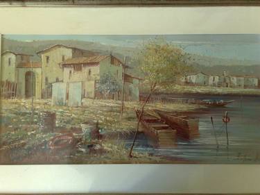 Paesaggio Lagunare del 1988 di Bruno Ottoni - Bergamo 1955 - in arte Bettoni thumb