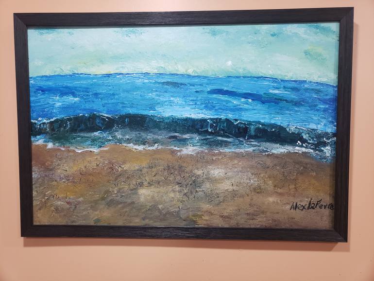 Original Conceptual Beach Painting by Alexander Le Fevre