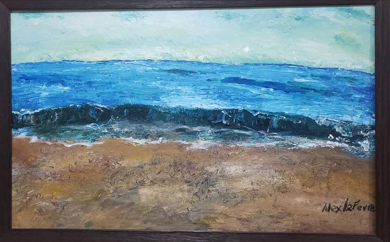 Original Conceptual Beach Painting by Alexander Le Fevre