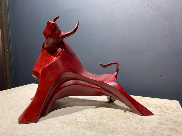 Original Abstract Expressionism Animal Sculpture by Marie Ackers